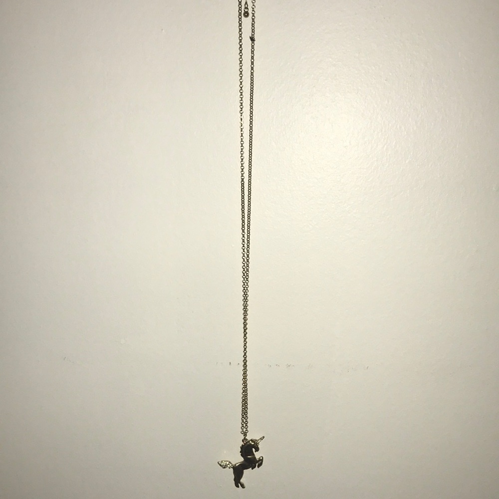 Bethany Mota Gold Unicorn Necklace